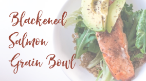 salmon grain bowl